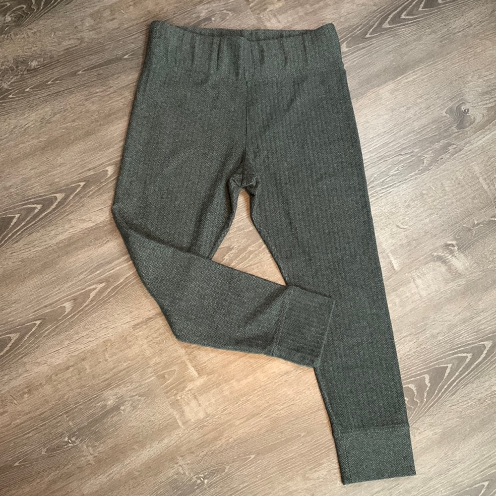 Loft Lounge Leggings Size L Houndstooth grey